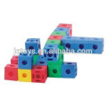 JQ1055 Preschool Kids Plastic Educational Square building Blocks Puzzle